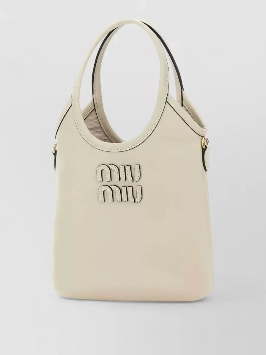 Miu Miu Ivy Mini em Bege, foto 2