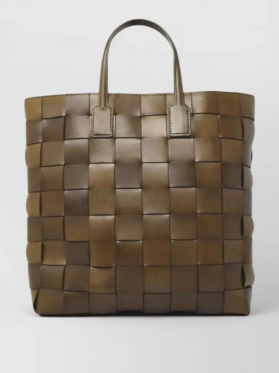 Dragon Diffusion Woven Leather Tote in Braun, Foto 2