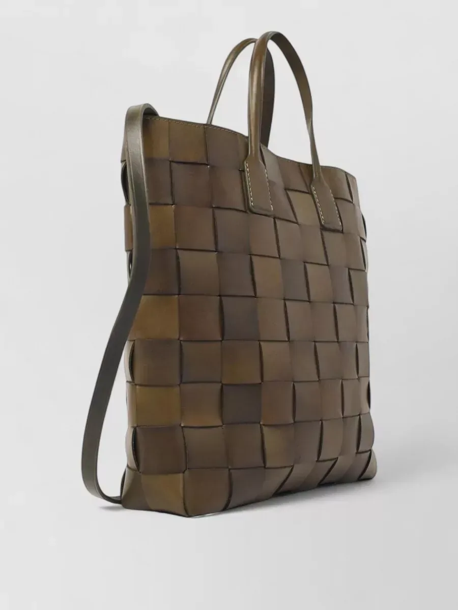 Dragon Diffusion Woven Leather Tote in Braun, Foto 3