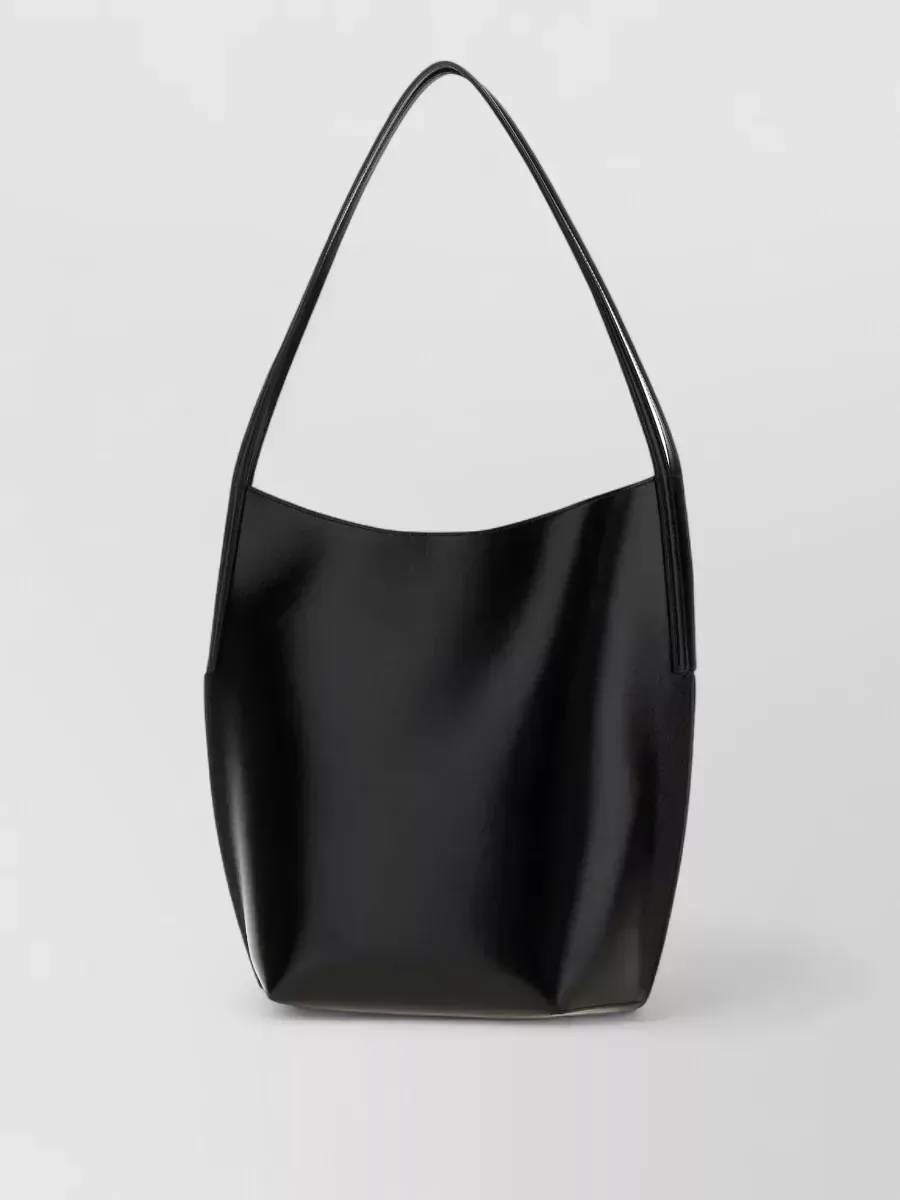 Jil Sander Leather Tote em Preto, foto 2