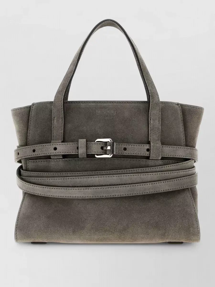 Moschino Suede Tote in Grau, Foto 1