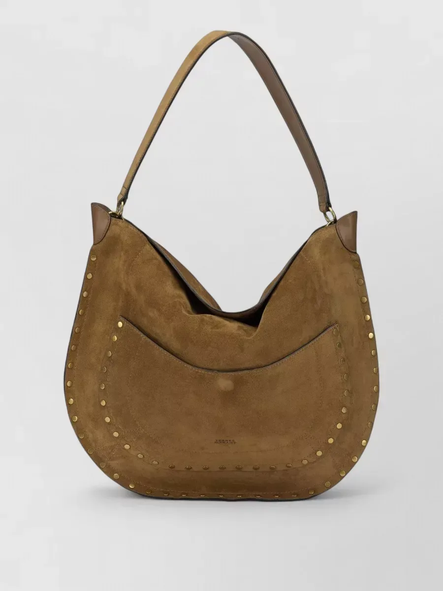 Sac cabas Isabel Marant en daim marron, photo 3