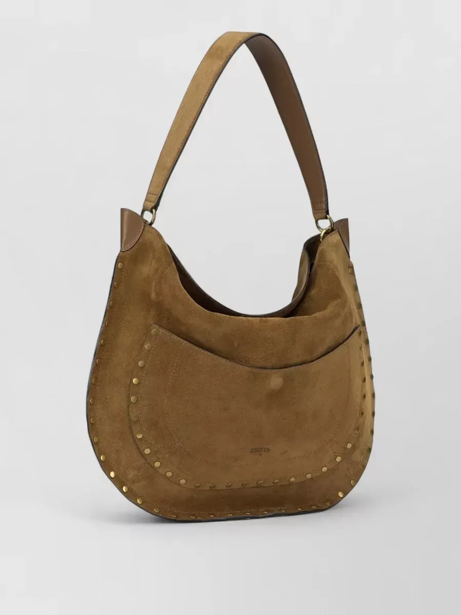 Sac cabas Isabel Marant en daim marron, photo 4