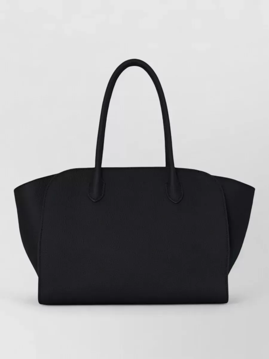 Bolso tote The Row Hammered Calfskin Tote en negro, foto 2