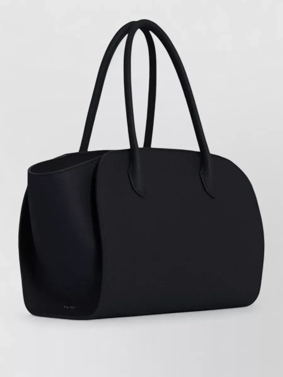 Bolso tote The Row Hammered Calfskin Tote en negro, foto 3