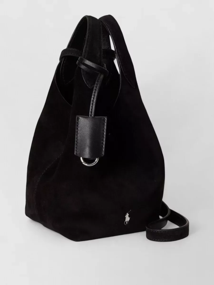 Polo Ralph Lauren Wildleder Tote Bag in Schwarz, Foto 1