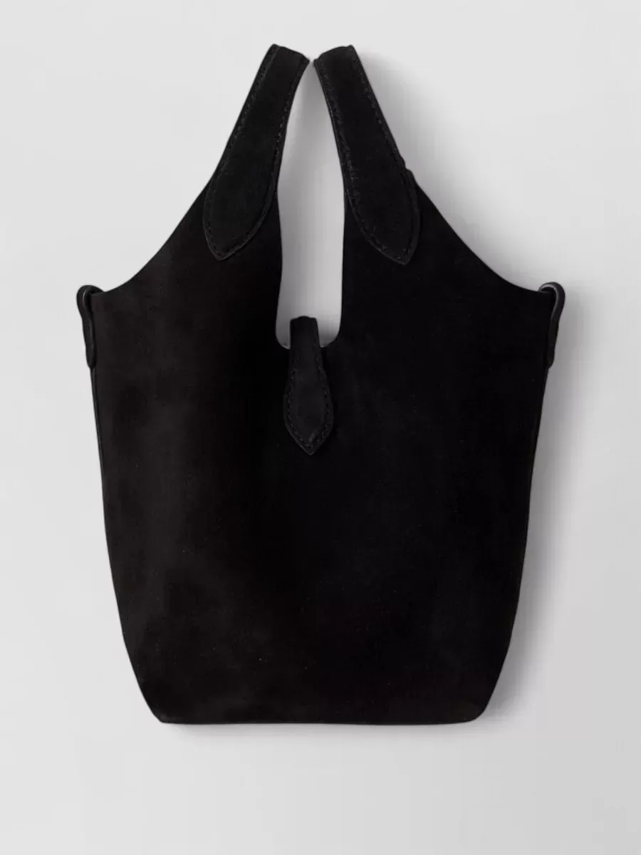 Polo Ralph Lauren Wildleder Tote Bag in Schwarz, Foto 2
