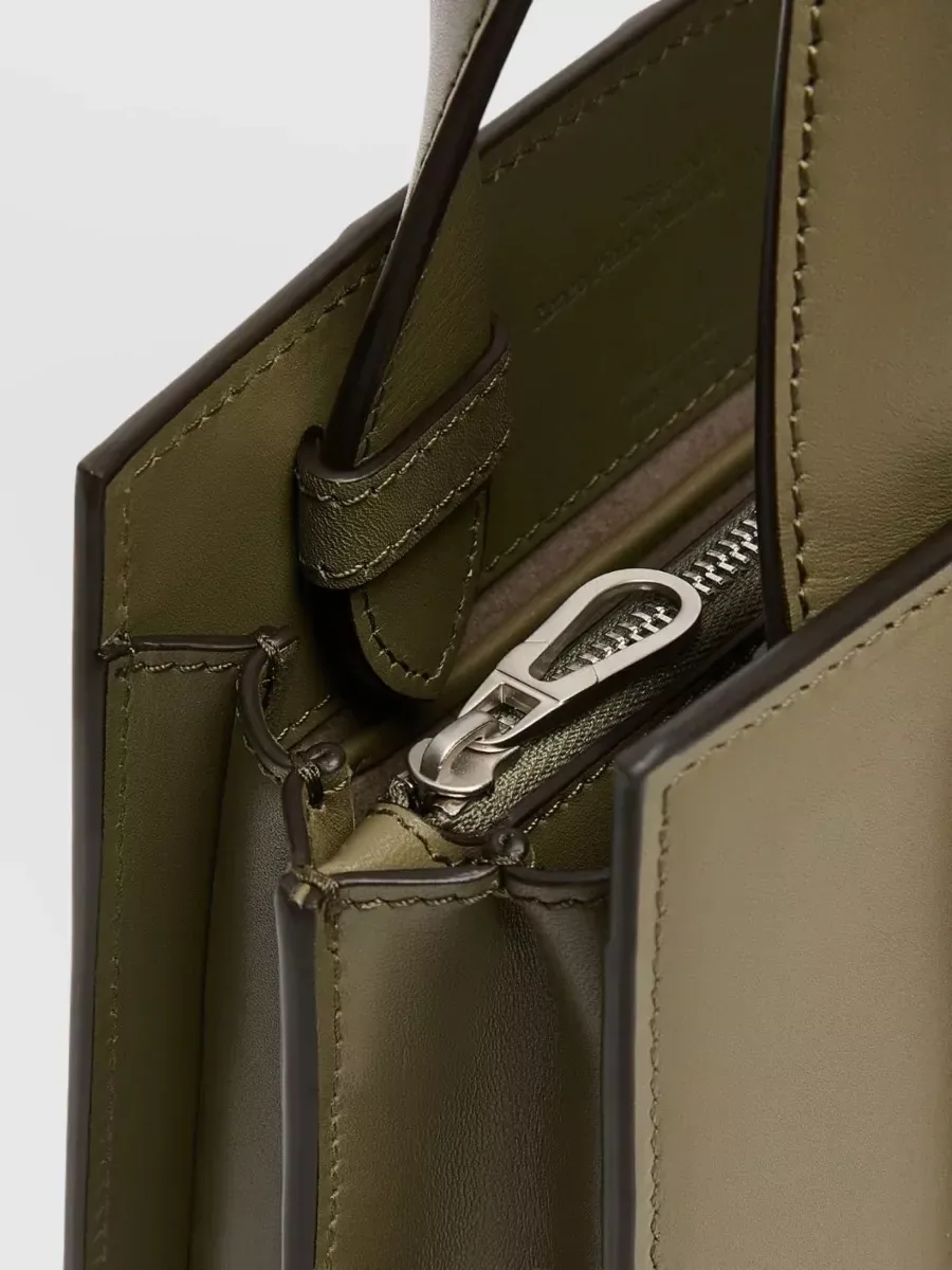 Max Mara Tote Bag in Olive, Foto 3