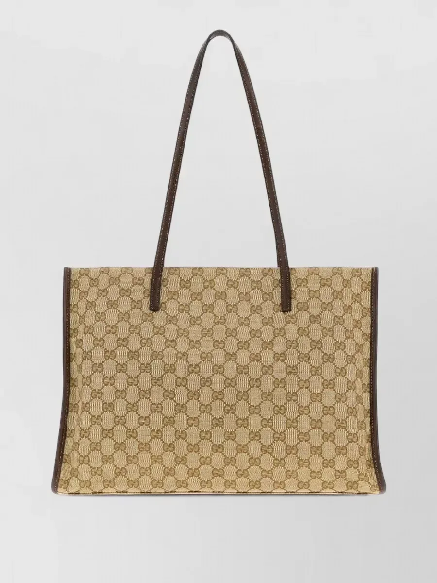 Gucci Large Logo Tote in Beige, photo 1