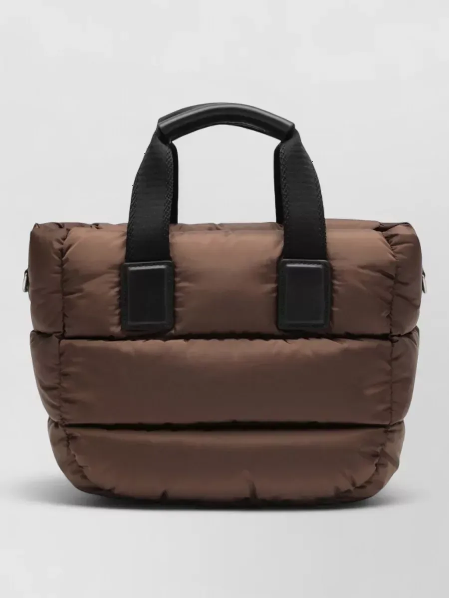 Cabas matelassé Moncler marron, photo 2