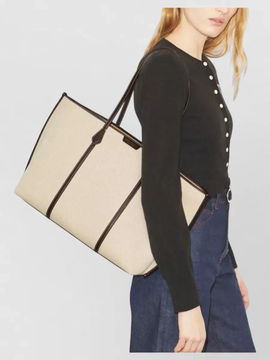 حقيبة Tory Burch Perry بلون بيج، صورة 2