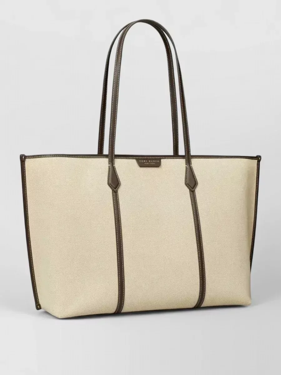 حقيبة Tory Burch Perry بلون بيج، صورة 4