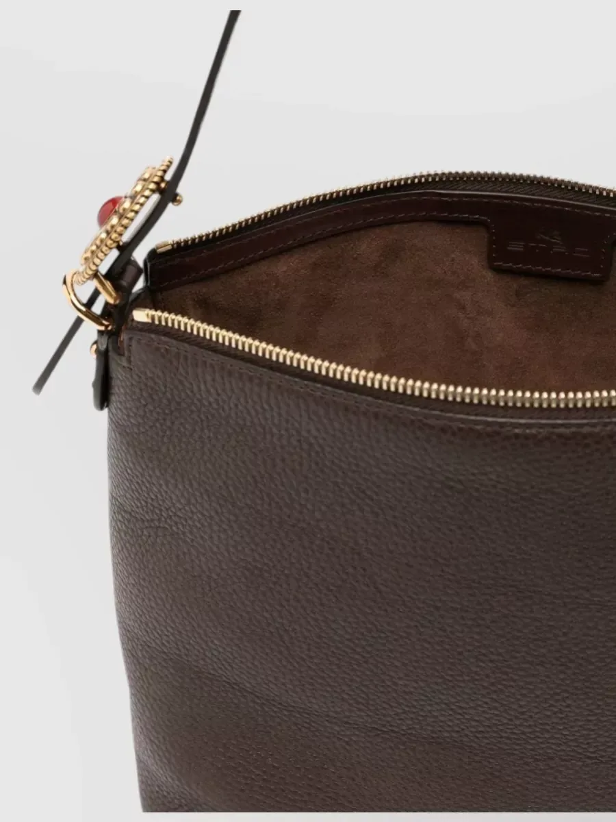 Etro Medium Tote Bag aus Leder in Braun, Foto 4
