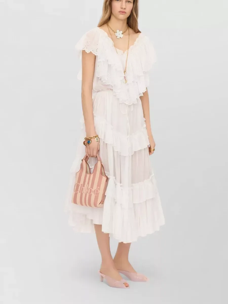 Mini cabas Chloé Woody en rose, photo 2