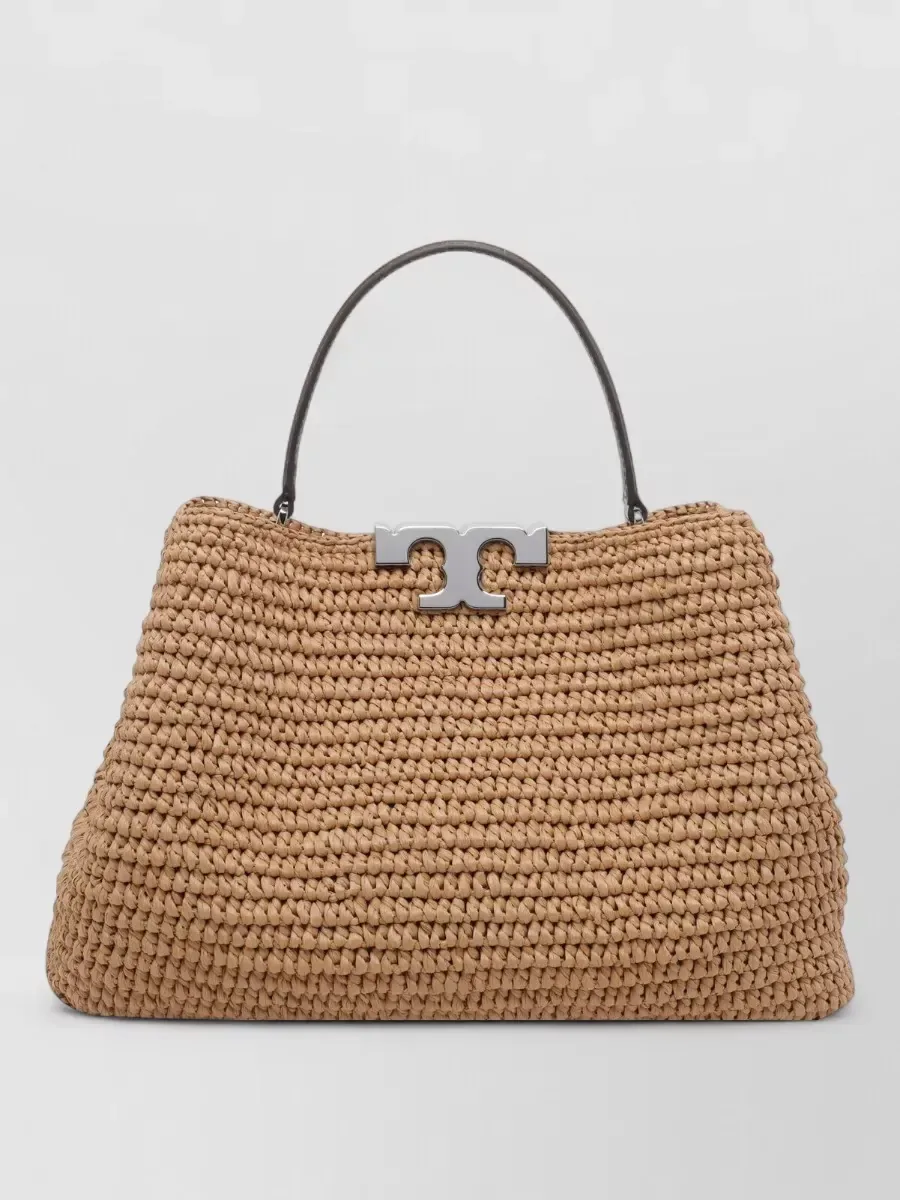 Cabas Tory Burch Eleanor marron, photo 2