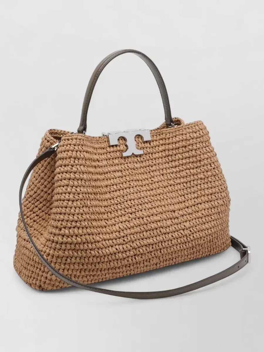 Cabas Tory Burch Eleanor marron, photo 3