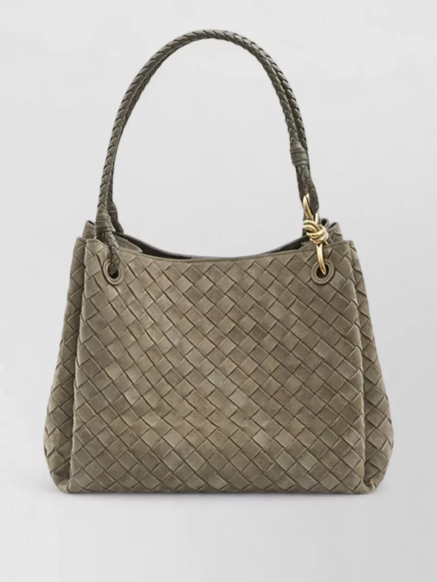 Bottega Veneta Parachute Large in Oliva, foto 1