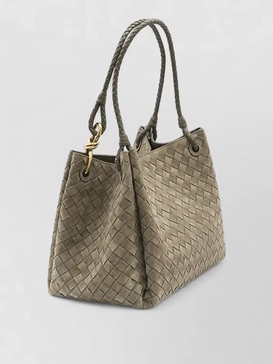 Bottega Veneta Parachute Large in Oliva, foto 2