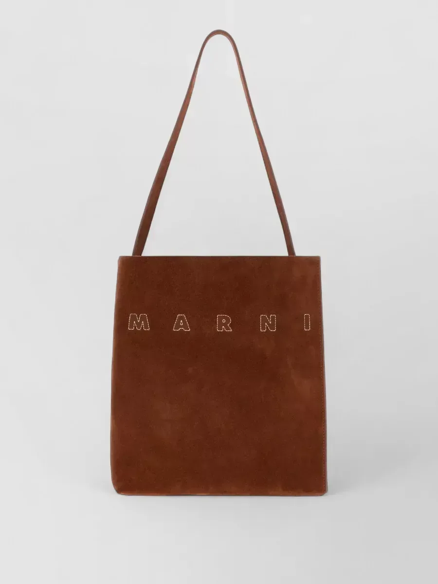 Petit cabas Marni Museo marron, photo 1