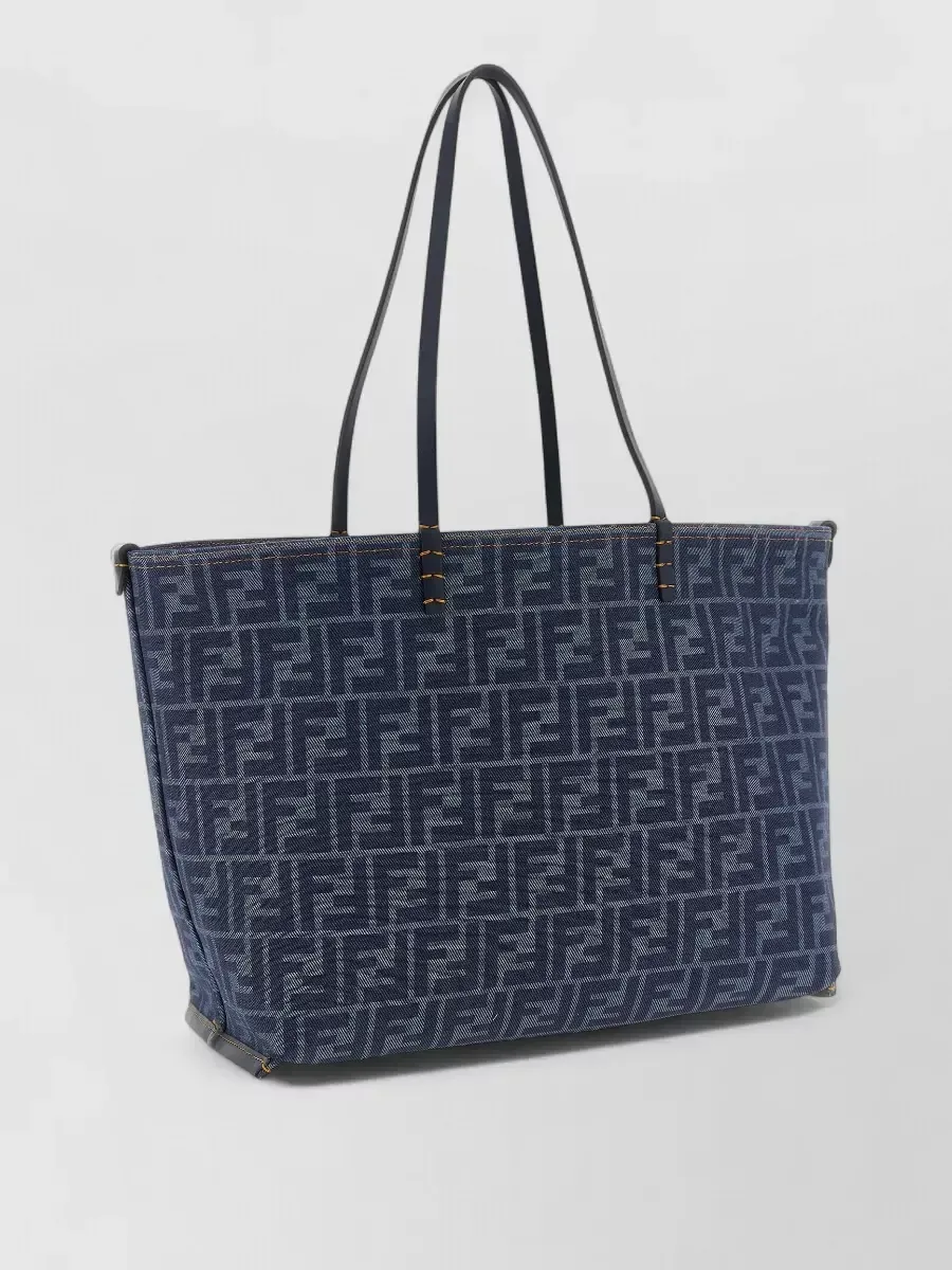 Fendi Reversible Denim Tote in Blue, photo 1