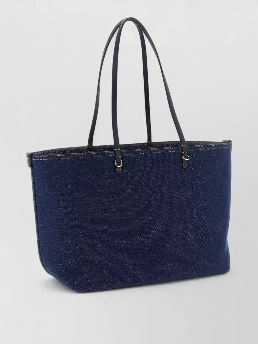 Fendi Reversible Denim Tote in Blue, photo 3