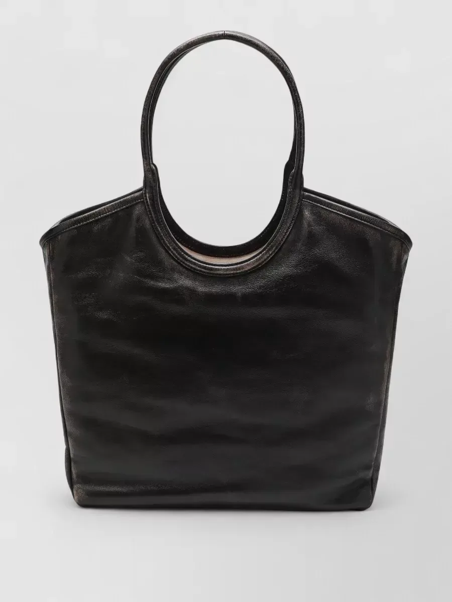 Miu Miu Circle Handle Tote en negro, foto 1