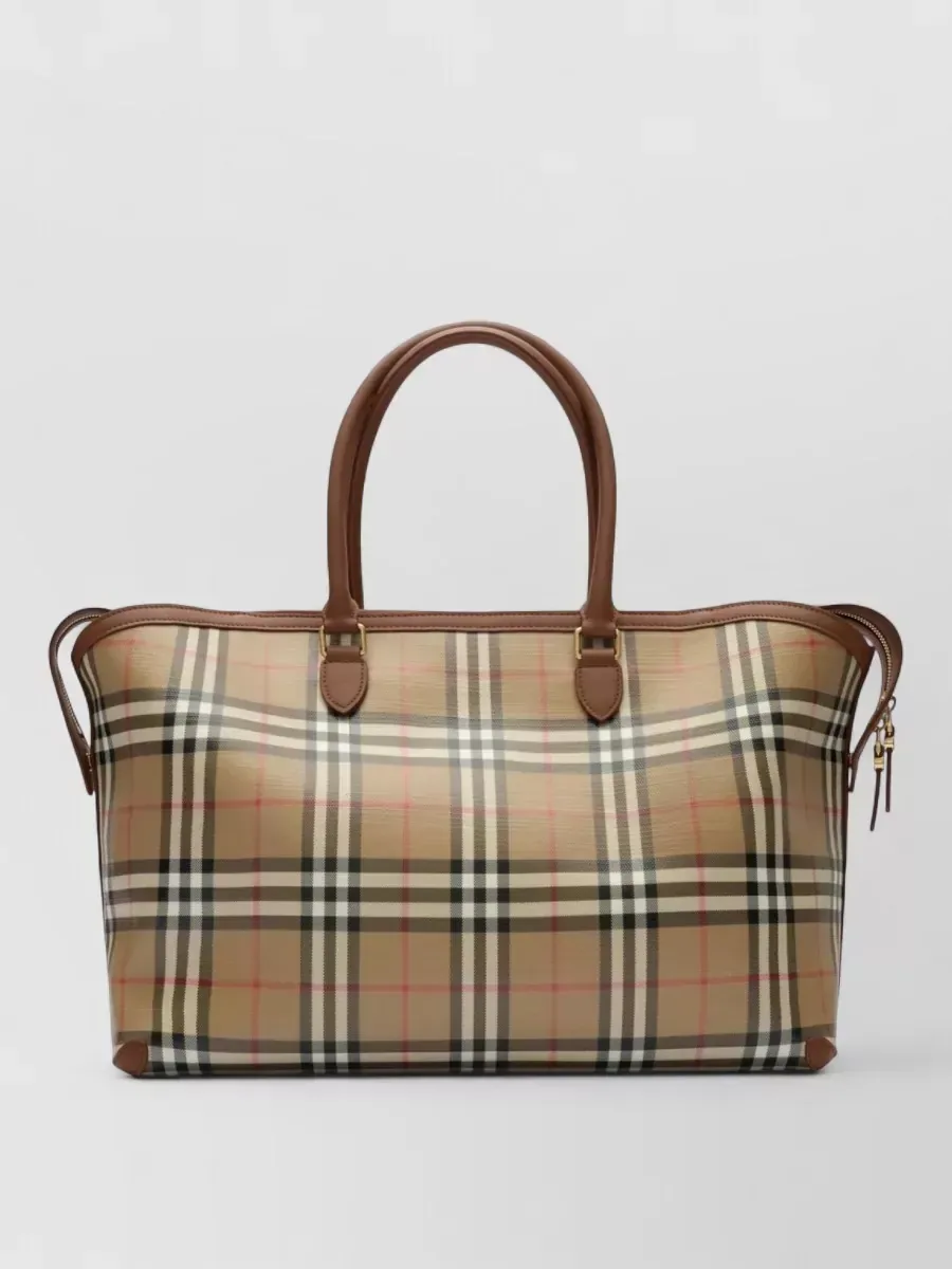 Sac cabas Burberry Check moyen beige, photo 2