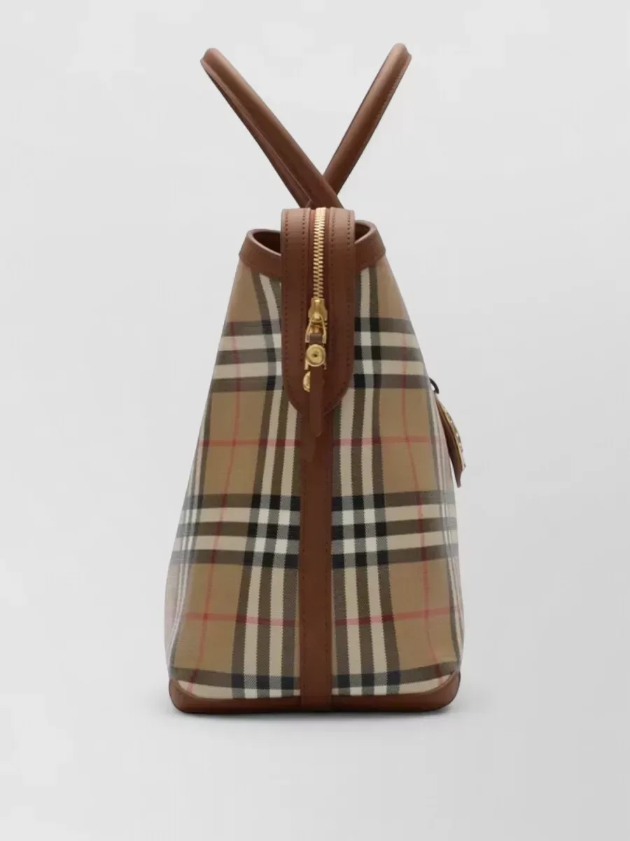 Sac cabas Burberry Check moyen beige, photo 3