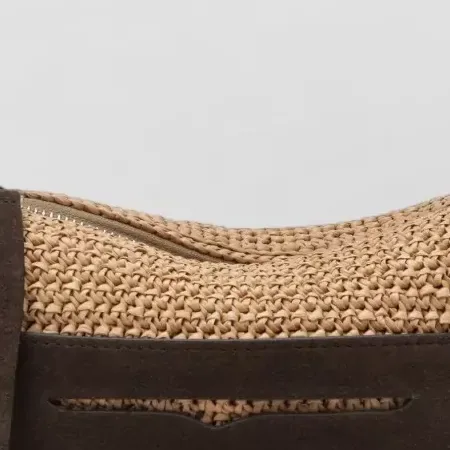 Mala JW Anderson Loafer Bag Small em bege, detalhe
