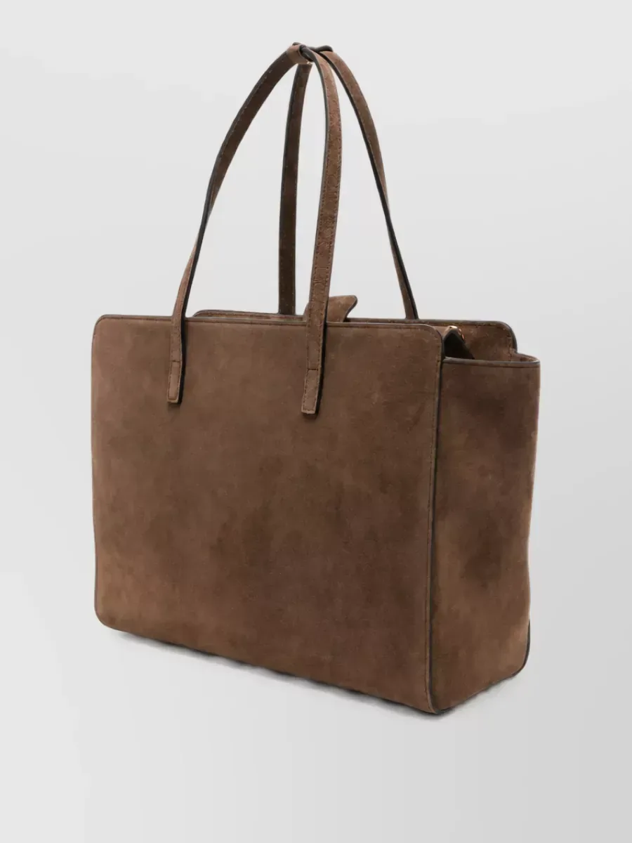 Mala tote Hidesins Soft Leather em castanho, foto 2