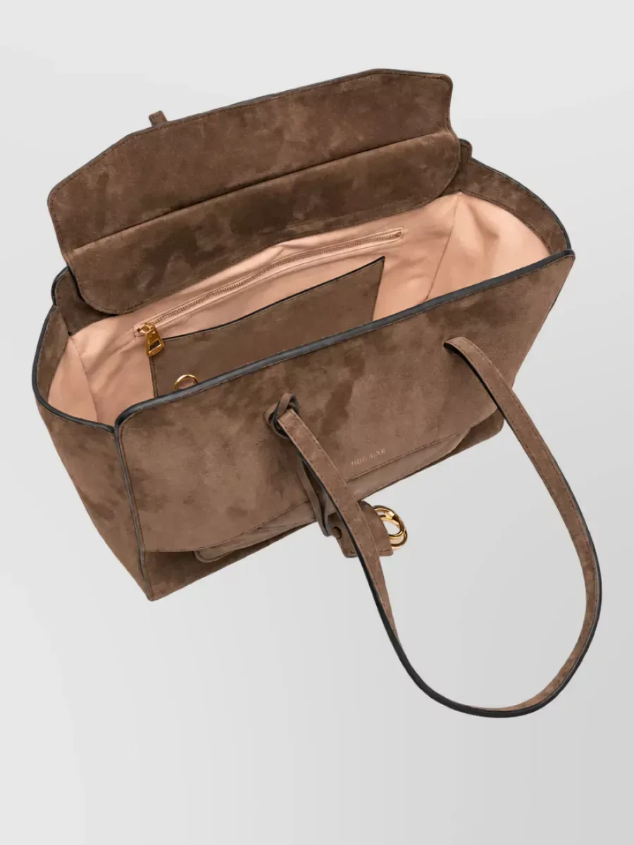 Mala tote Hidesins Soft Leather em castanho, foto 3
