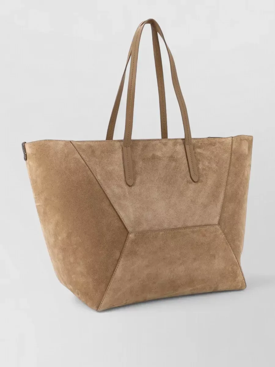 Brunello Cucinelli Monili Tote Bag in Beige, Foto 3