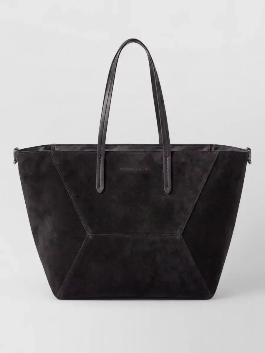 Brunello Cucinelli Monili Tote Bag in Dunkelgrau, Foto 2