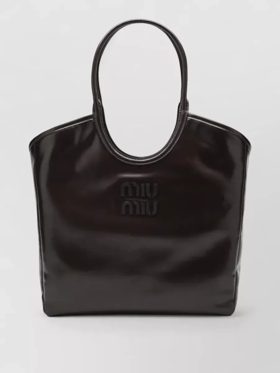 Miu Miu Matelassé Tote Bag in Braun, Foto 1