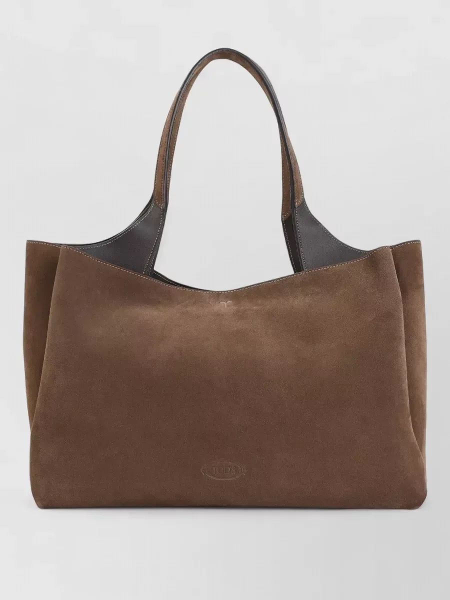 Tod's T Timeless Tote Bag Medium in Braun, Foto 1