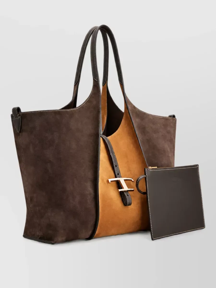 Cabas Tod's bicolore marron, photo 1