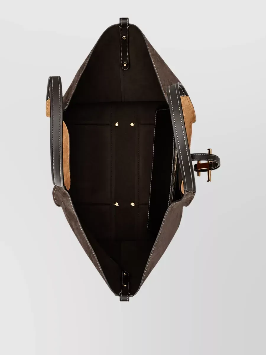 Cabas Tod's bicolore marron, photo 3