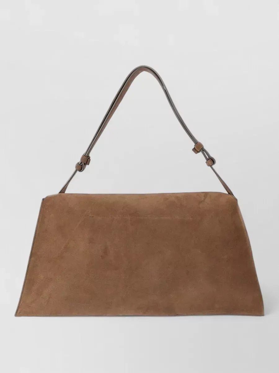 Studio Nicholson Suede Shoulder Bag in Brown, photo 2