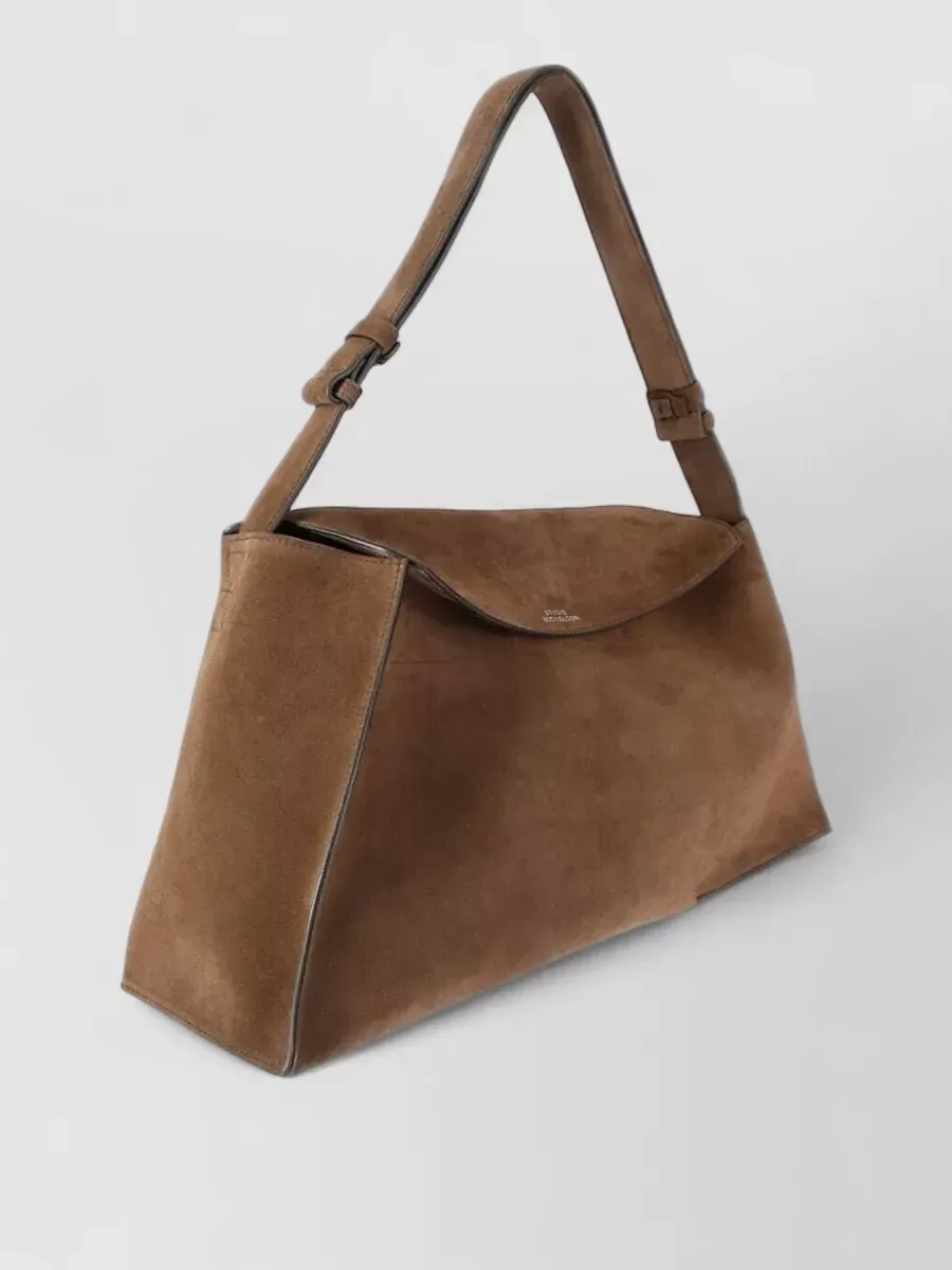Studio Nicholson Suede Shoulder Bag in Brown, photo 3