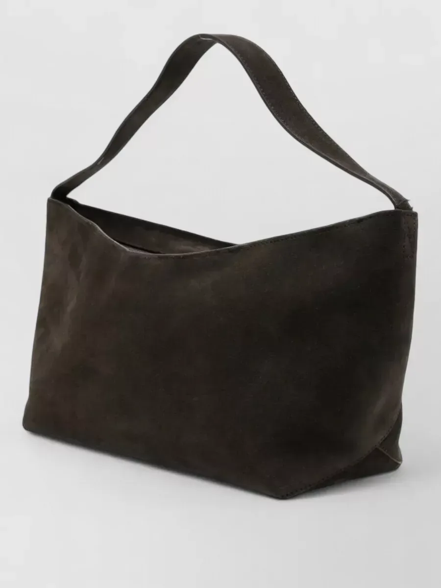 Mala de ombro Studio Nicholson Fold Detail Zip em Preto, foto 2