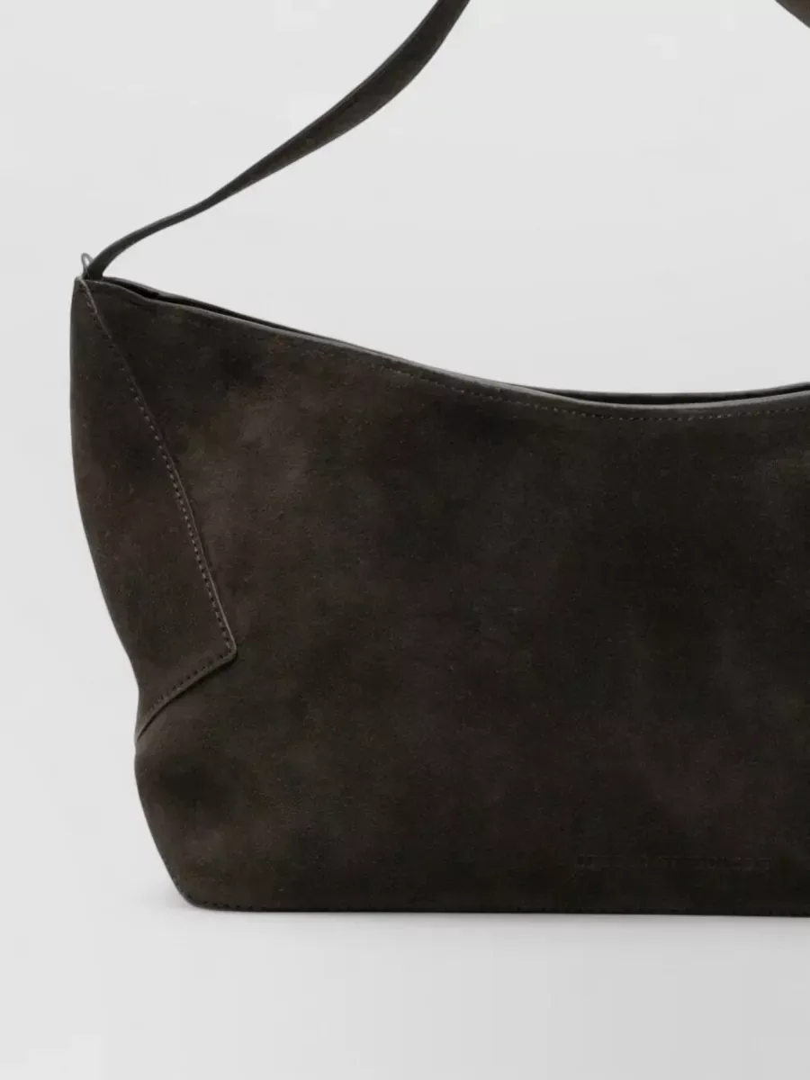 Mala de ombro Studio Nicholson Fold Detail Zip em Preto, foto 3