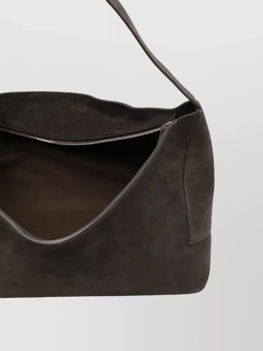 Mala de ombro Studio Nicholson Fold Detail Zip em Preto, foto 4