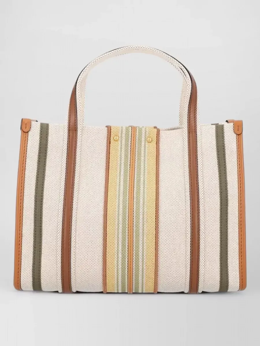 Borsa tote Chloé Woody in beige, foto 1