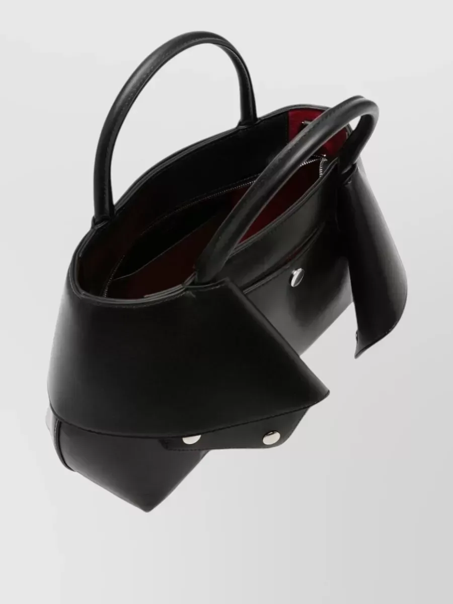 Totême Structured Leather Tote in Black, photo 3