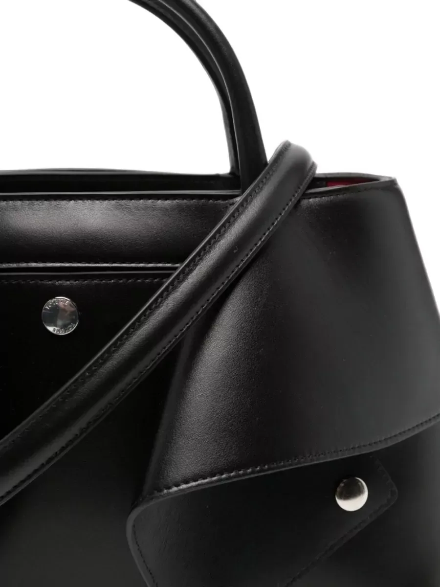 Totême Structured Leather Tote in Black, photo 4