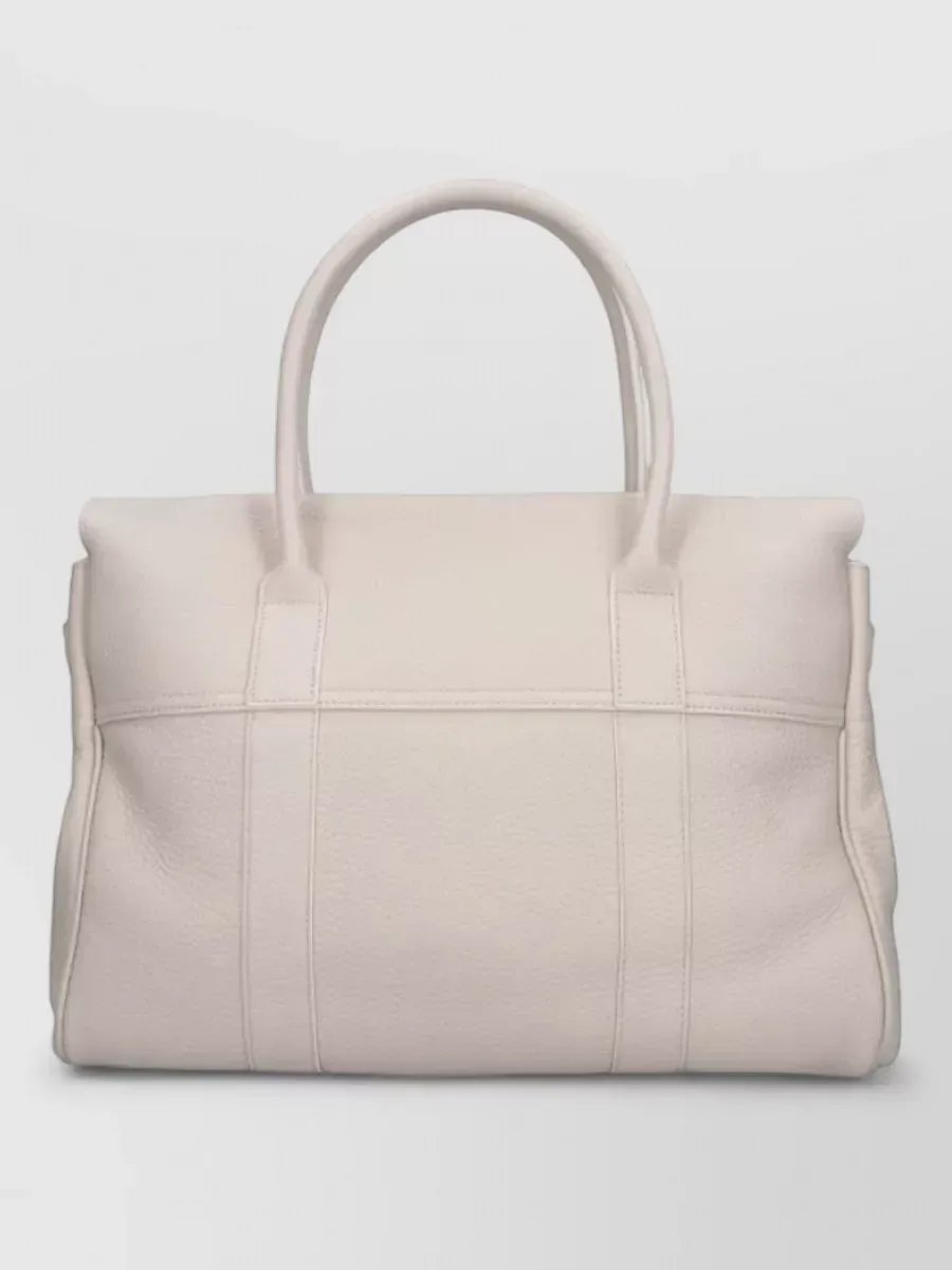 Mala tote Mulberry com aba em branco, foto 2