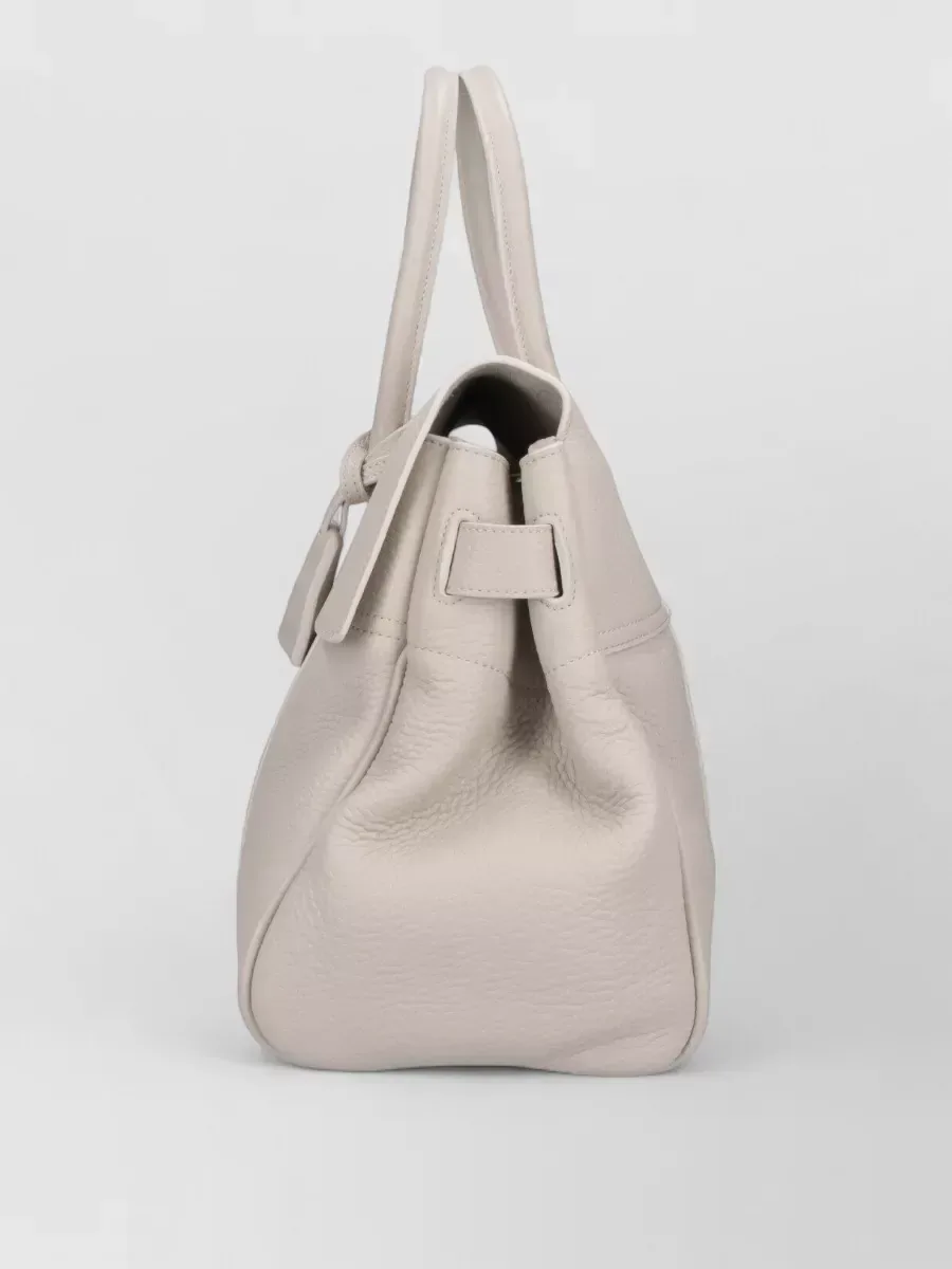 Mala tote Mulberry com aba em branco, foto 4