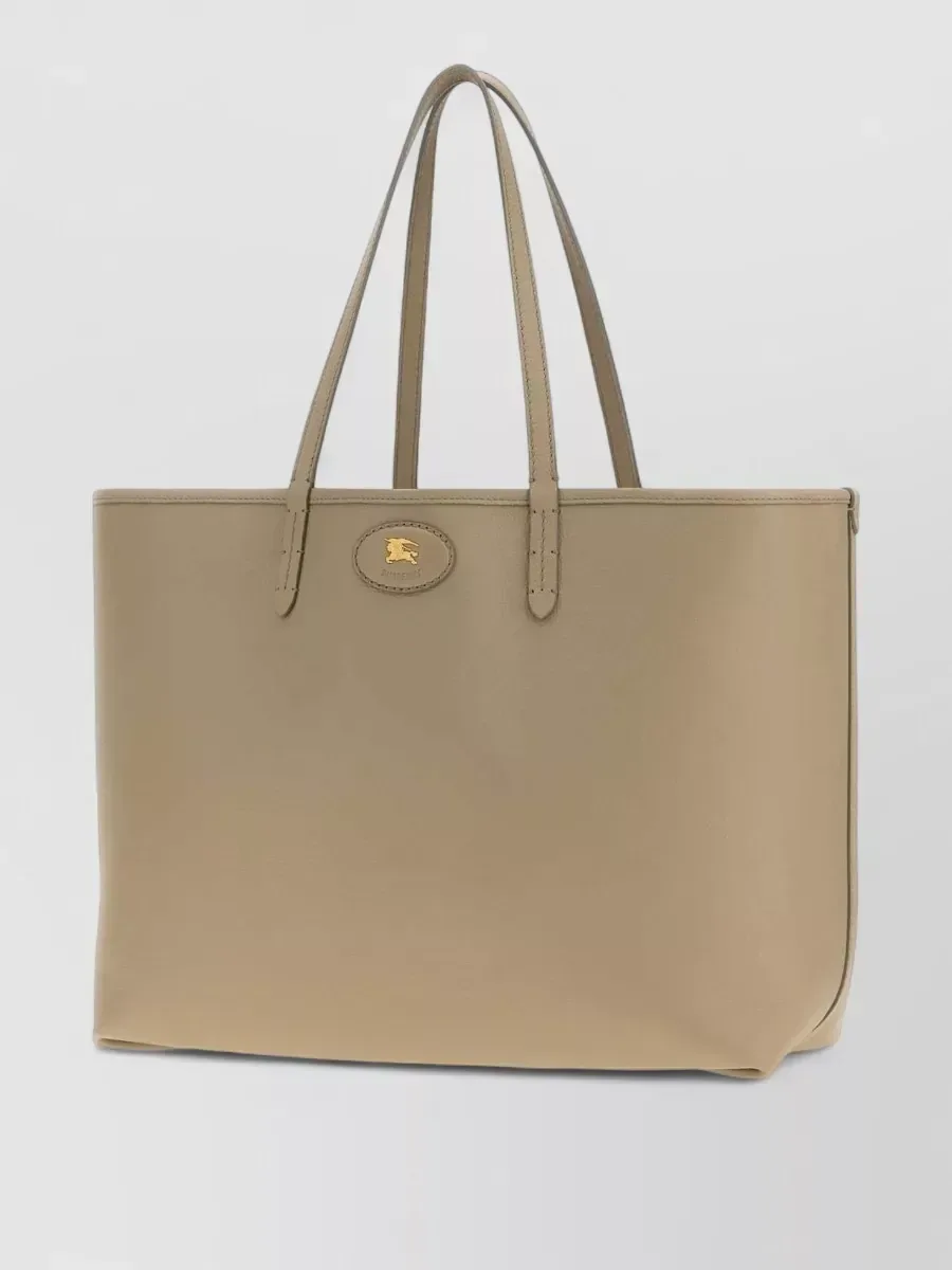 Mala tote Burberry em pele de vitelo bege, foto 2
