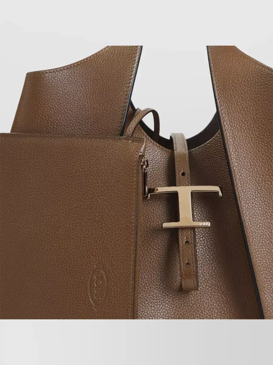 Tod's T Timeless Medium in Brown, photo 2