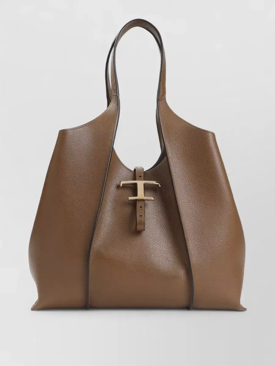 Tod's T Timeless Medium in Brown, photo 3